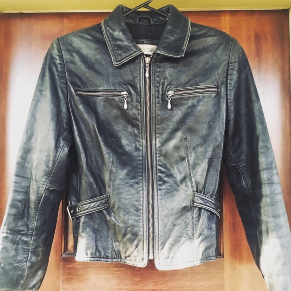 Valerie Stevens Jackets & Blazers - Valerie Stevens Vintage Black Leather Jacket Lambskin